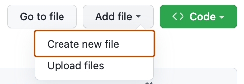 create new file option